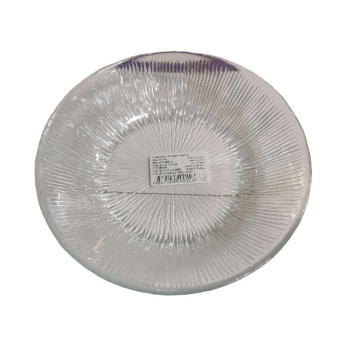 Assiette à Soupe - Mundo - 200 mm - Verre Transparent - Compatible Lave-Vaisselle - 1 Pièce