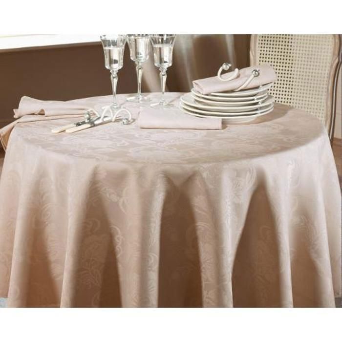 Nappe Jacquard Double Face - Multicolore - 150x200 cm - Lavable - Design Raffiné - 3 Couleurs Disponibles