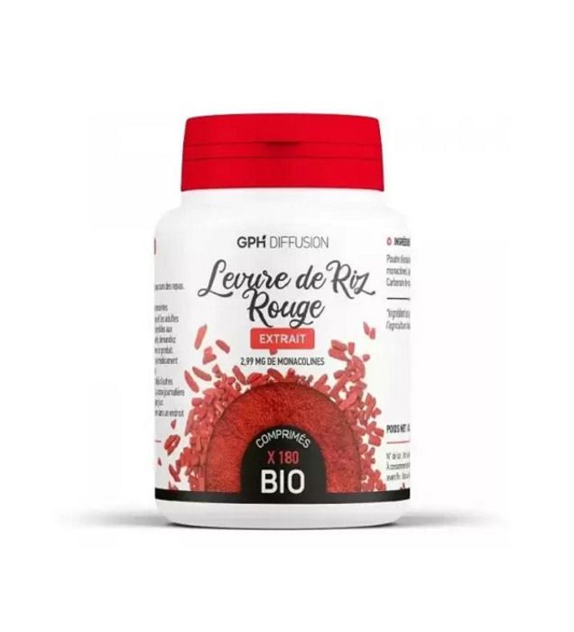 GPH Diffusion Levure de Riz Rouge 180 Gélules