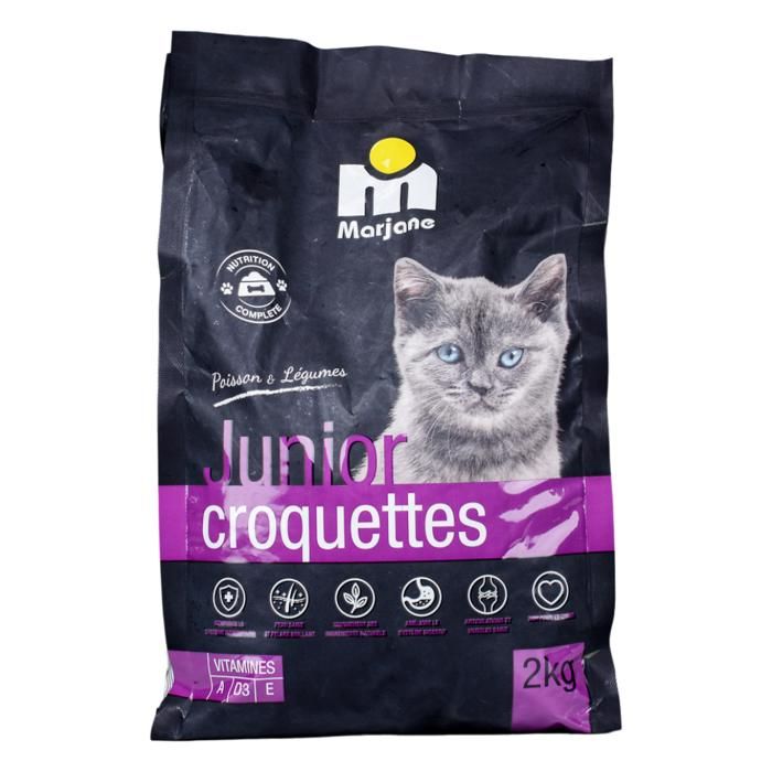 CROQUETTES CHAT JUNIOR MARJANE 2KG FISH