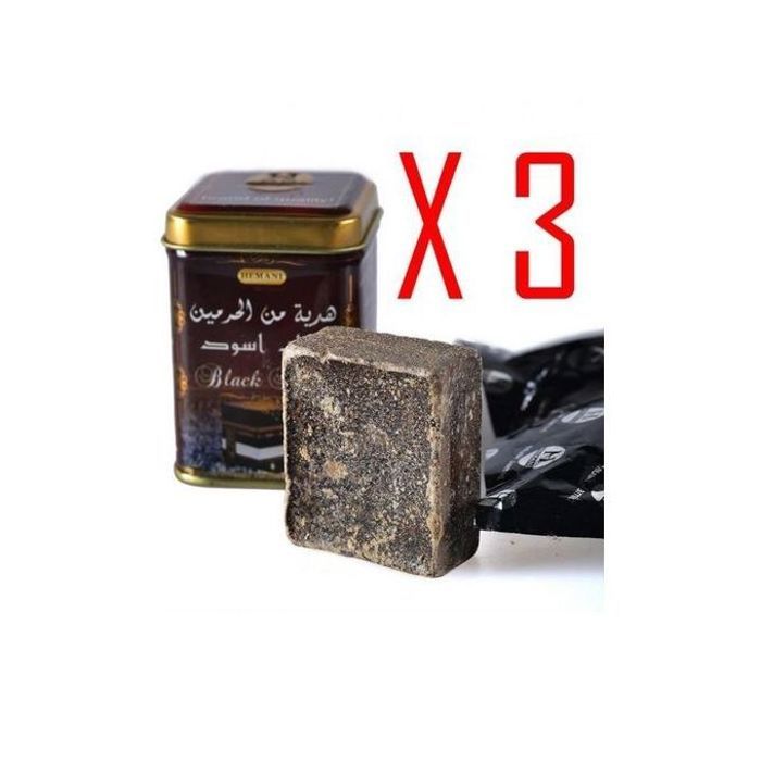 Hemani Lot de 3 Musc Jamid Noir de qualité supérieur - 25 gr * 3