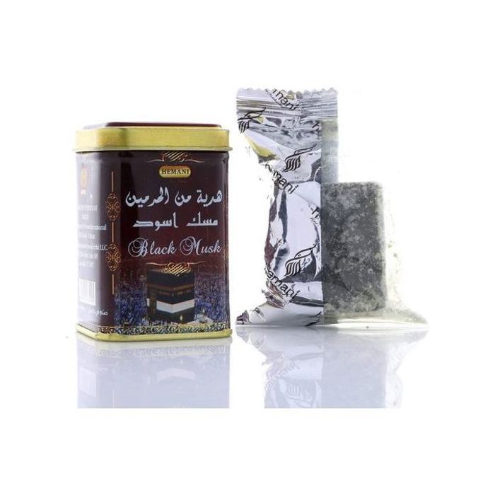 Hemani musk noir, Sans alcool, Huile parfumée en résine, Désodorisant