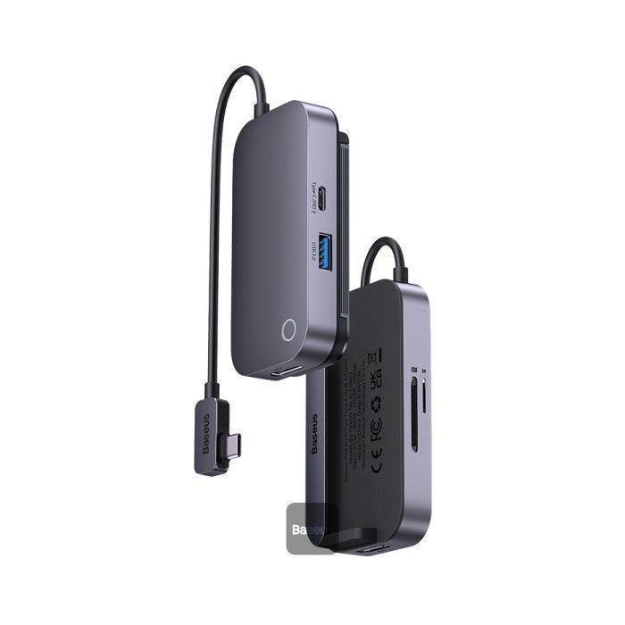 Adaptateur Hub USB-C 6-en-1 - BASEUS - PadJoy - HDMI 4K - USB 3.0 - Recharge 100W