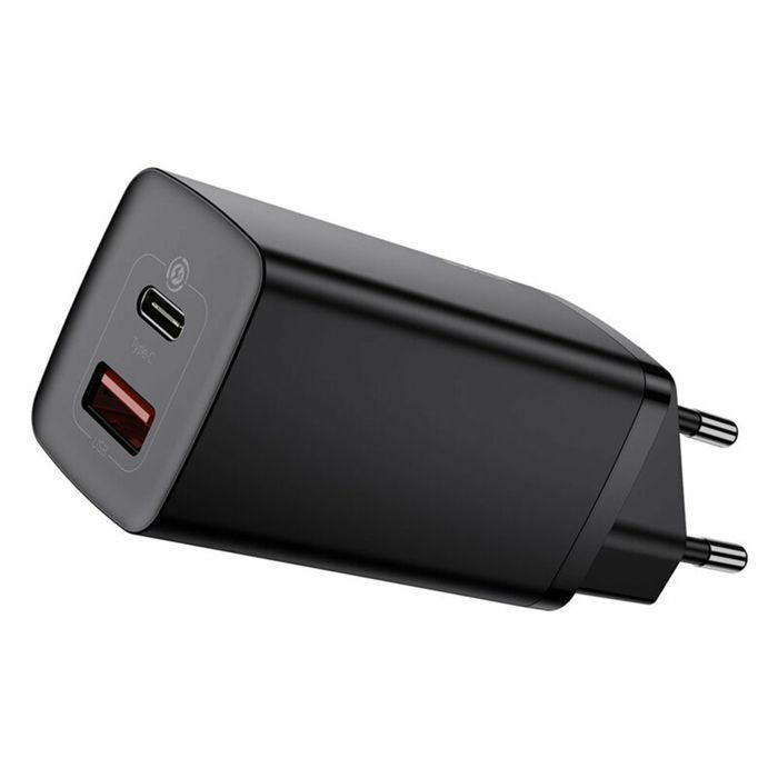 Chargeur rapide - BASEUS - GAN 2 Lite - 65W - Version européenne - Couleur noire