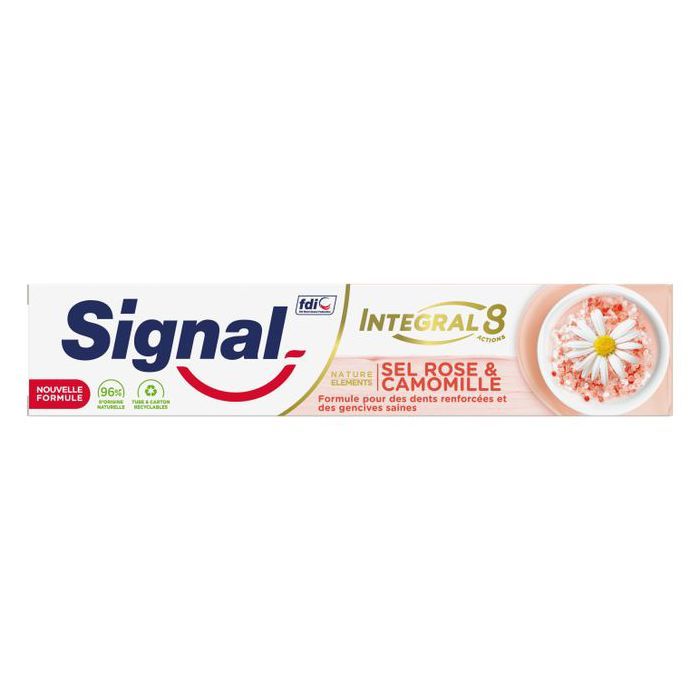 Dentifrice - Signal - Sel Rose & Camomille - 75 ml - Sans conservateur - Fraîcheur durable
