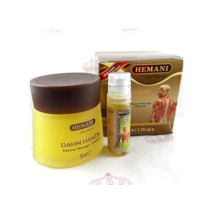 Hemani Crème de massage relaxante Dahn Hanzal 100% naturel 50ml + roll on 10ml