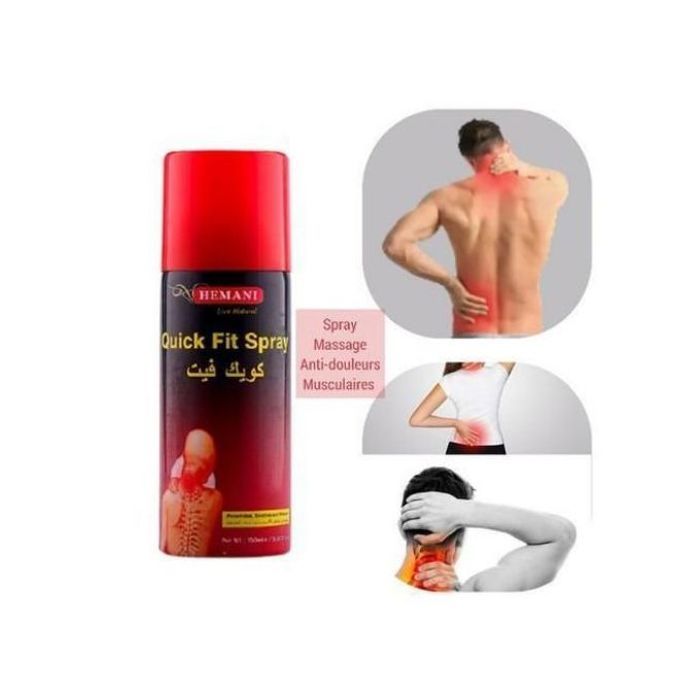 Hemani Quick Fit Spray Massage pour un Soulagement Instantané - 150ml