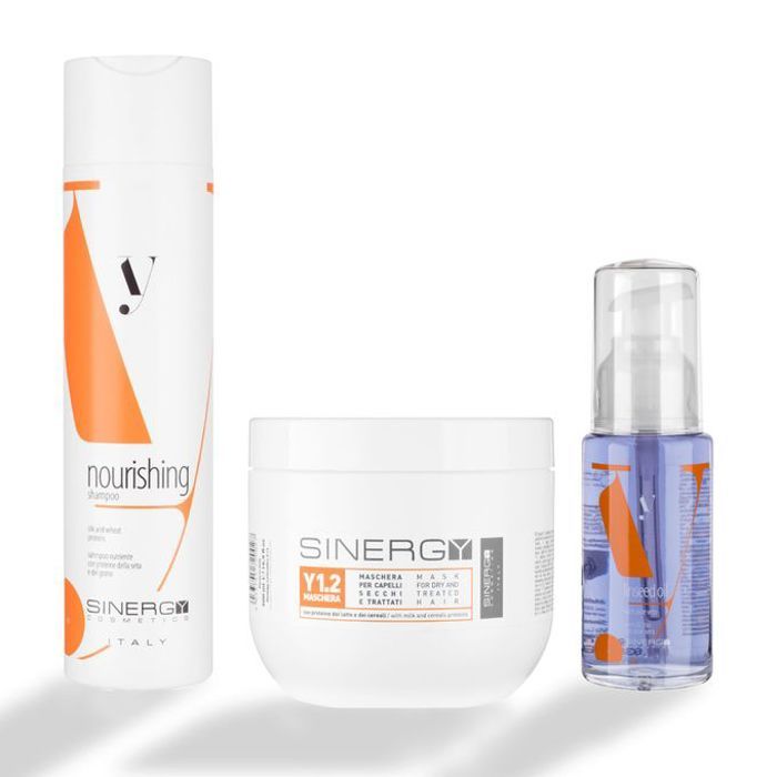 kit Y1 Shampooing masque et sérum Nourrissant pour cheveux secs et abîmés