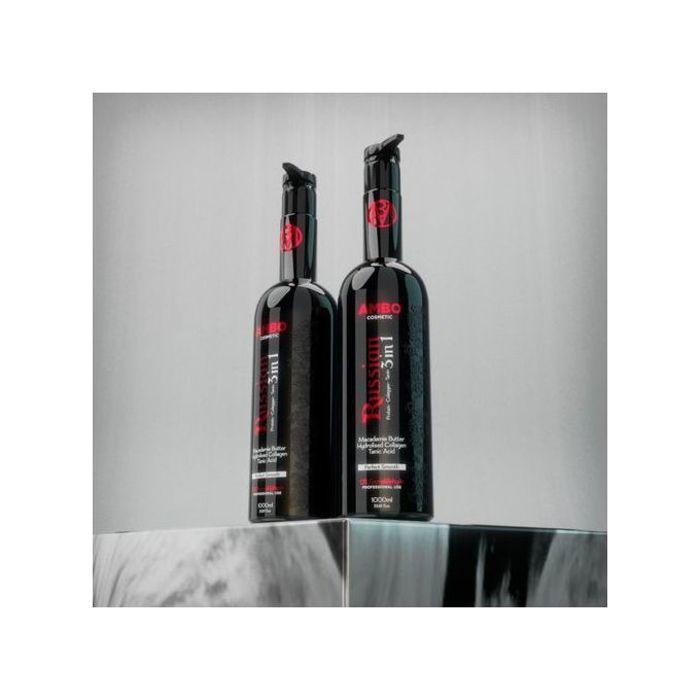 Lissage Russe à base de Kératine 3 en 1 Protéine, Collagène, Tanin sans formol 1L