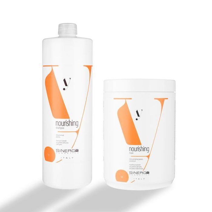 kit Y1 Shampooing et masque Nourrissant pour cheveux secs et abîmés 1000 ml