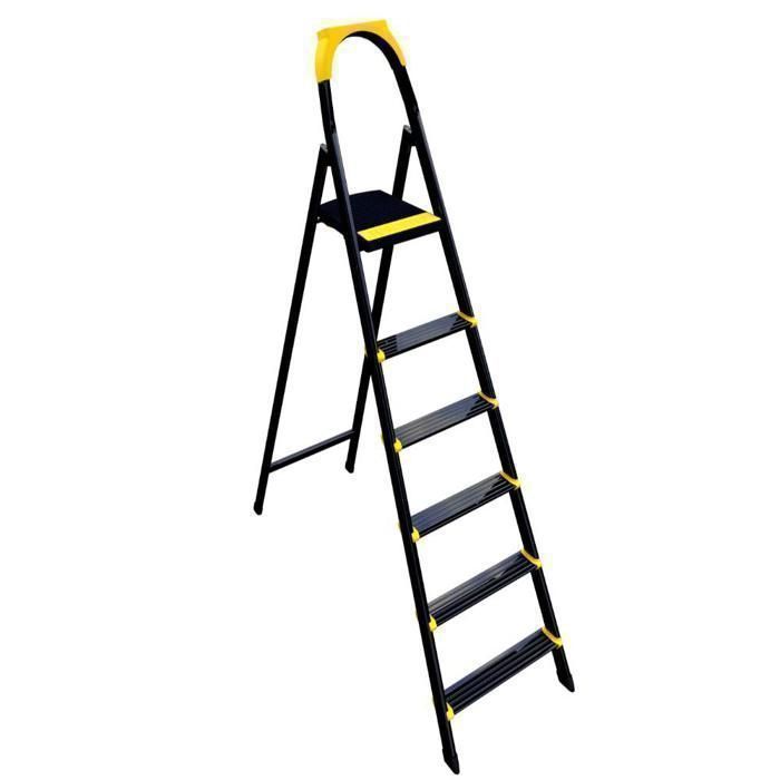 ESCABEAU LEO 114 EN METAL 5 MARCHES - couleur aléatoire