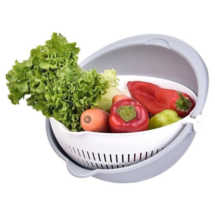 Passoire - Aqua - Rotatif GM - 25,12 cm - Plastique - Rotation 360 degrés