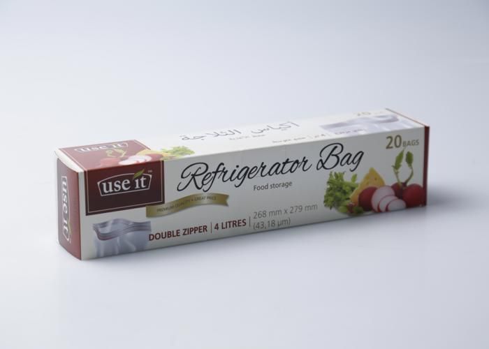 Sac congélation 4L double glissière Use It - 20 sacs - Couleur Aléatoire