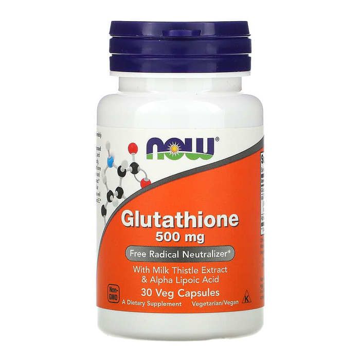 NOW Foods - Glutathione, 500 mg, 30 Veg Capsules