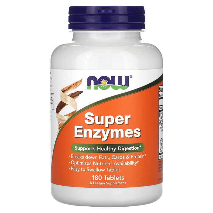 Now Foods - Super Enzymes, 180 tablets