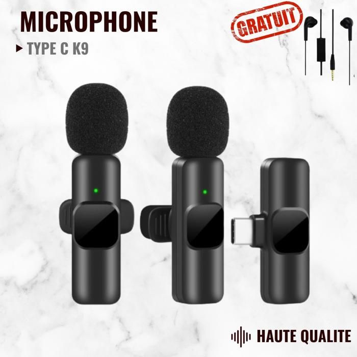 Microphone Sans Fil type C k9