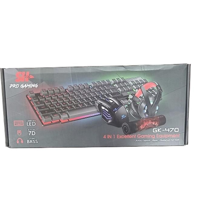 ÉQUIPEMENT DE JEU SH PRO GAMING GK-470, 4 EN 1, EXCELLENT MATÉRIEL DE JEU.