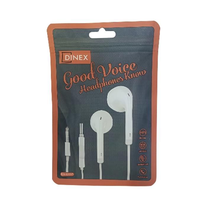 ÉCOUTEURS DINEX GOOD VOICE EX-D031.
