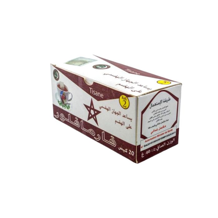 Pharmaflor Tisane N°2 bien etre digestif 20 sachet