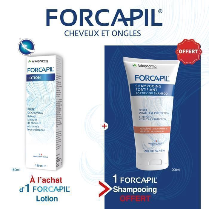 Forcapil Duo pack anti-chute Lotion 150ml+Shampoing 200ml