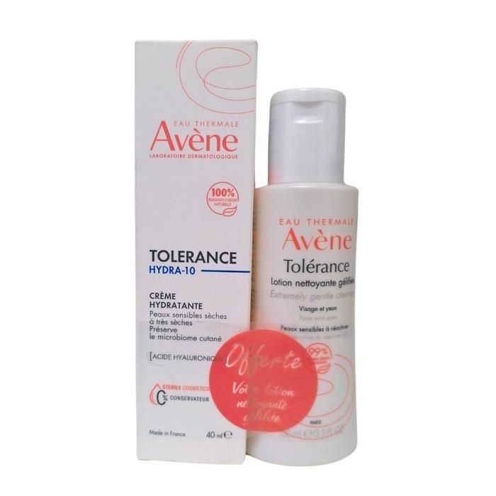 Avene Tolerance Hydra-10 creme 40ml+Lotion 100ml OFFERTE
