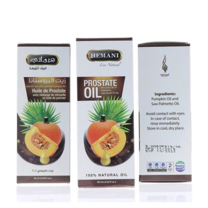 Hemani HUILE CONTROLE PROSTATE Sawpalmitto fruit de Sabal Palmier Floride Citrouilles