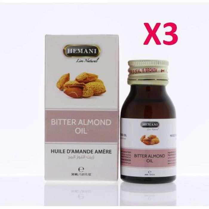 Hemani Huile d'amande Amère 30 ml ( Pack de 3 )