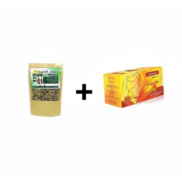 Pack Café Vert 250g Minceur pour mincir naturellement + Thé détox et minceur Slim Tea X 20 - Haute qualité -