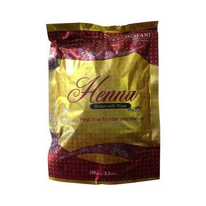 Hemani Henna marron avec rose pour les cheveux et les mains