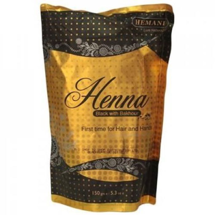 Hemani Henné Noir Naturel 150 g Pure Coloration Végétale et Soin Capillaire