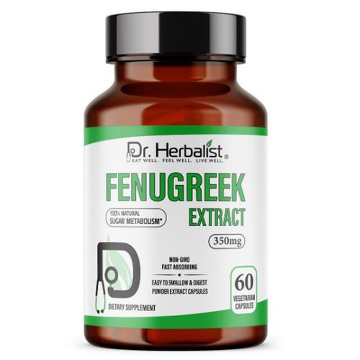 Dr Herbalist Fenugrec 60 Capsules de 350 mg - Allaitement , Digestion , Appetit