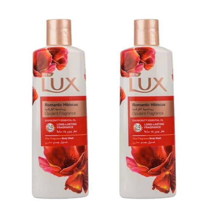 Lot Lux Gel Douche Romantic Hibiscus 250ml x2