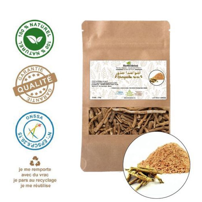 HERBO IDRISSI 100g -TISANE DE RACINE D'ASHWAGANDHA