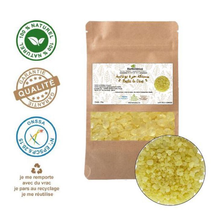HERBO IDRISSI GOMME PREMIUM DE L’ÎLE DE CHIOS 50g - Meska 7ora - Digestion- Immunité -Hygiéne Bucco-dentaire