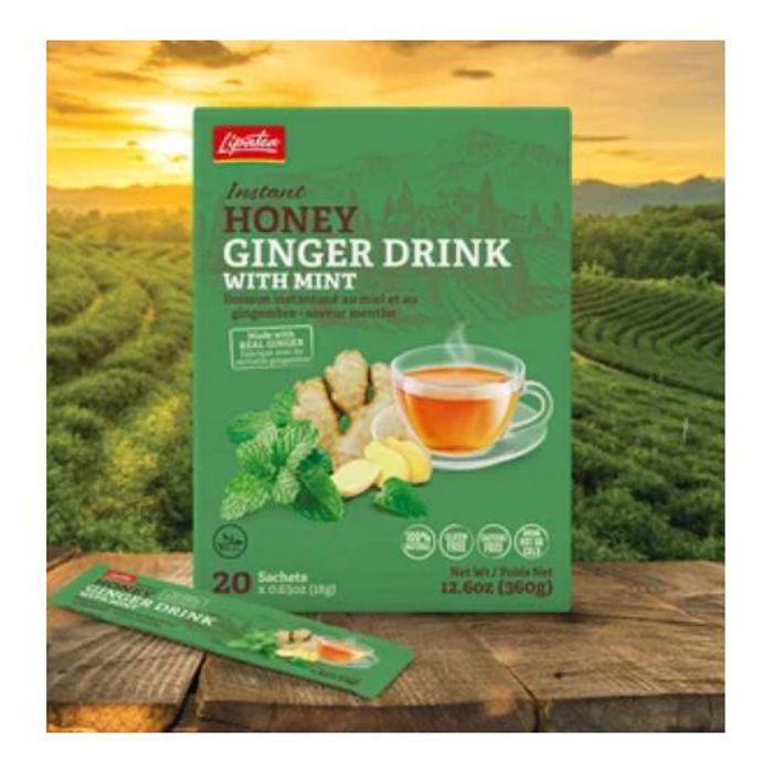Lipatea Boisson Instantanée ( Gingembre-miel-Menthe) 20 Sachets Soluble