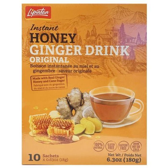 Lipatea Boisson Instantanée ( Gingembre-miel-) 20 Sachets Soluble