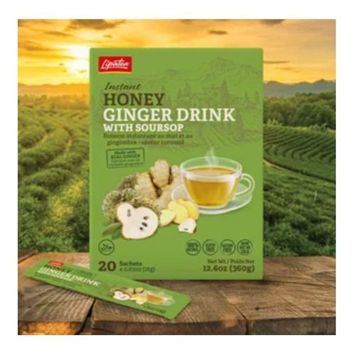 Lipatea Boisson Instantanée ( Gingembre-miel-Graviola) 20 Sachets Soluble