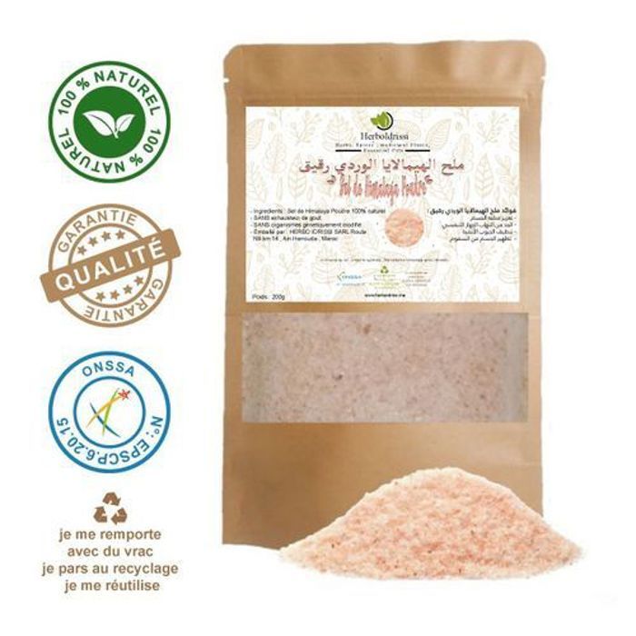 HERBO IDRISSI SEL ROSE FIN DE L'HIMALAYA 1 Kg