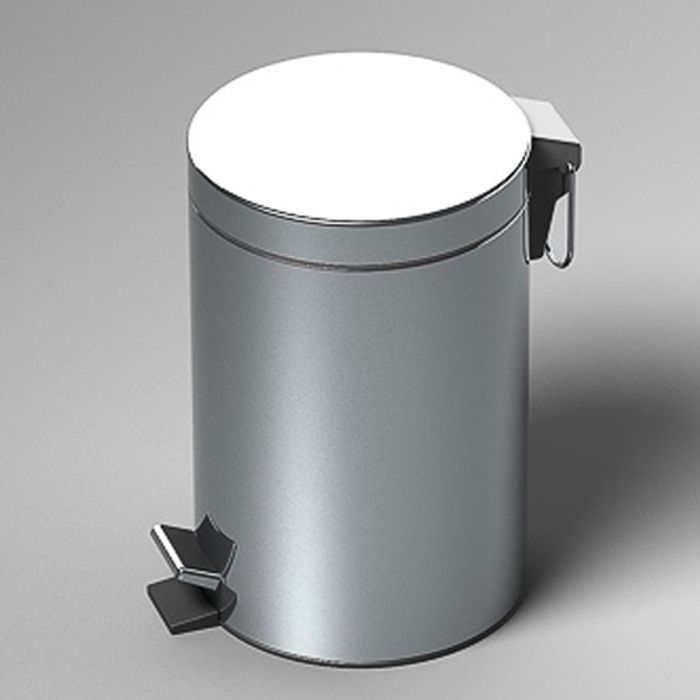 POUBELLE 3 L AVEC COUVERCLE ACIER INOX REF: 006434 SONIA-ESP