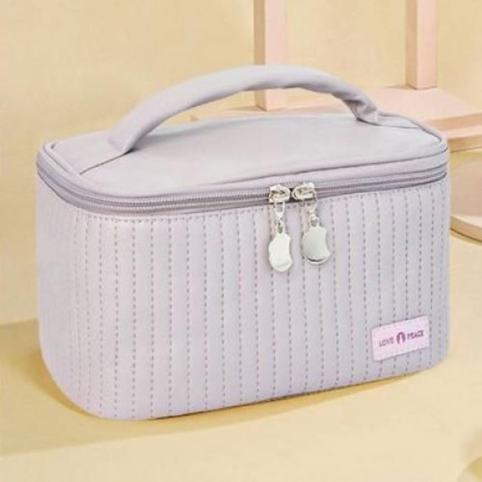 Trousse De Maquillage étui de Rangement légère Doux imperméable portable en PU