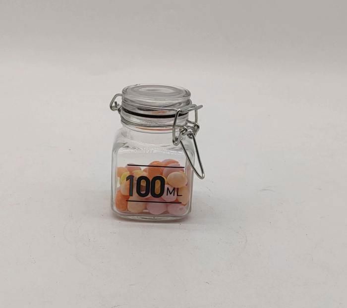 Bocal En Verre Avec Couvercle - 100ml