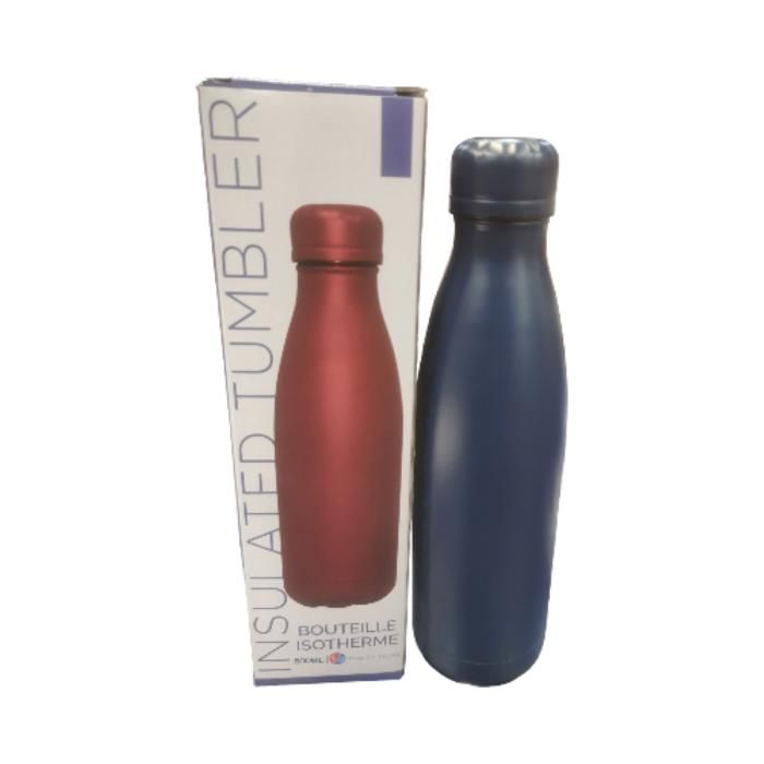 Bouteille Isotherme - 500ml - Inox - Double Paroi - Couleur Bronze