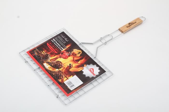 BARBECUE GRILL BARBECUE GRILL 35X25CM POIGN BOIS