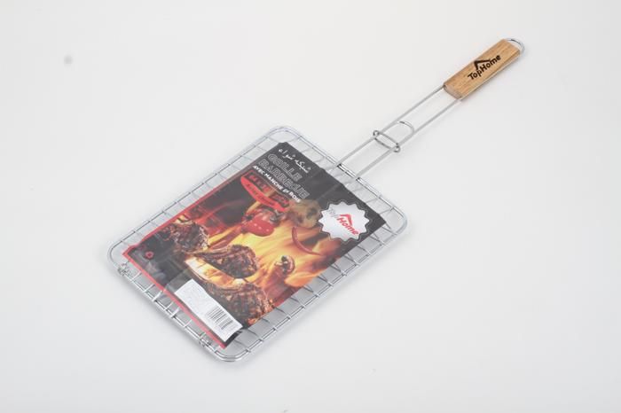 BARBECUE GRILL 30X22CM POIGN BOIS ZDBQ-5511C