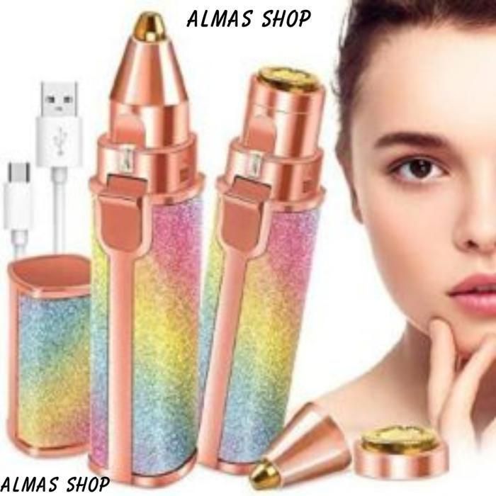 Épilateur Facial - Rechargeable - 2 en 1 - Design Ergonomique - Autonomie 30 min - Pour Femmes