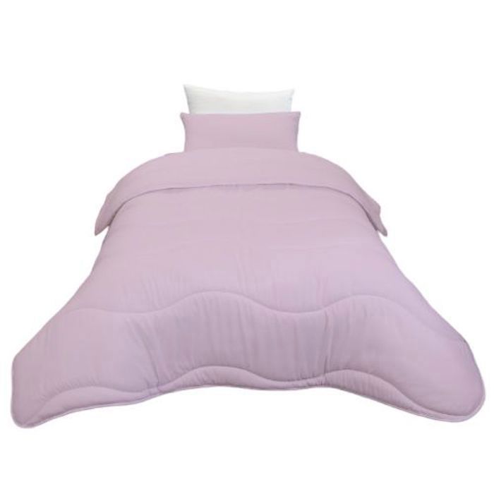 Couette uni Microfibre Rose (1Place) (lits 90-120cm) 160x220 cm + 1TO Offert // Chaude (C°++) & antiallérgique