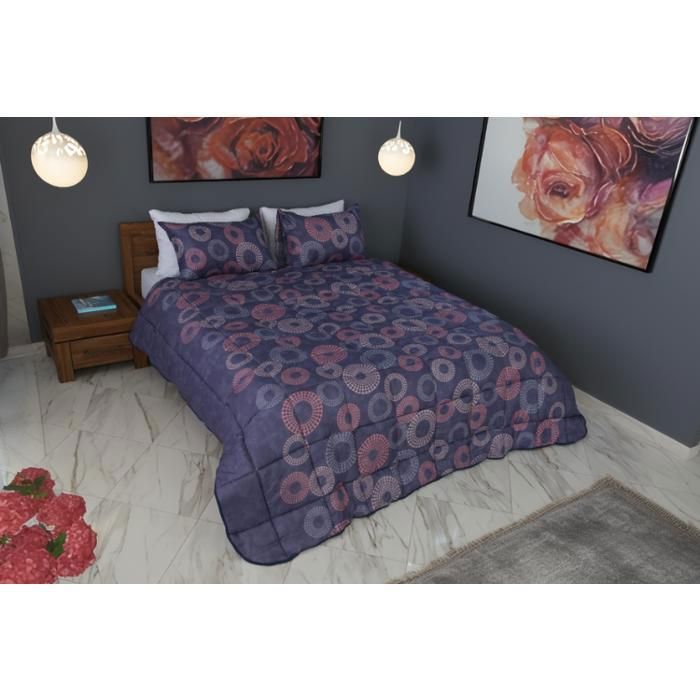 Couette - DWIRTY - Farah - Microgel - 220x240cm - Antiallergique - Chaude C°+++