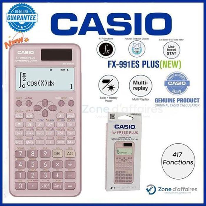 Casio Calculatrice scientifique 2nd Edition avec 417 Fonctions et ecran FX-991ES PLUS