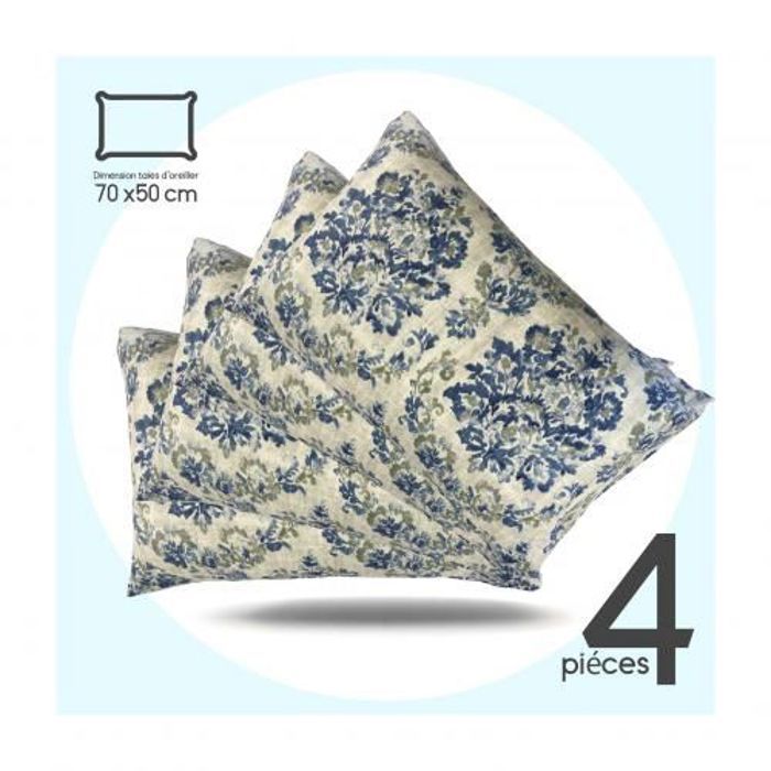 Taies d'oreiller - DWIRTY - URANUS - Microfibre - 50x70cm - Antiallergique