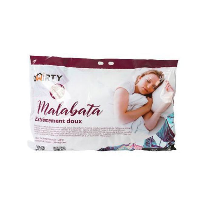 Oreiller - DWIRTY - Malabata - Ferme - Antiallergique - Parfumé à la lavande